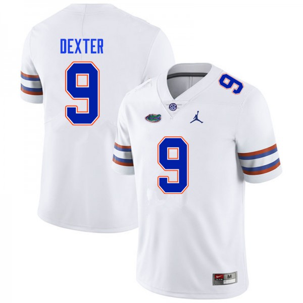 Men #9 Gervon Dexter Florida Gators College Football Jerseys White